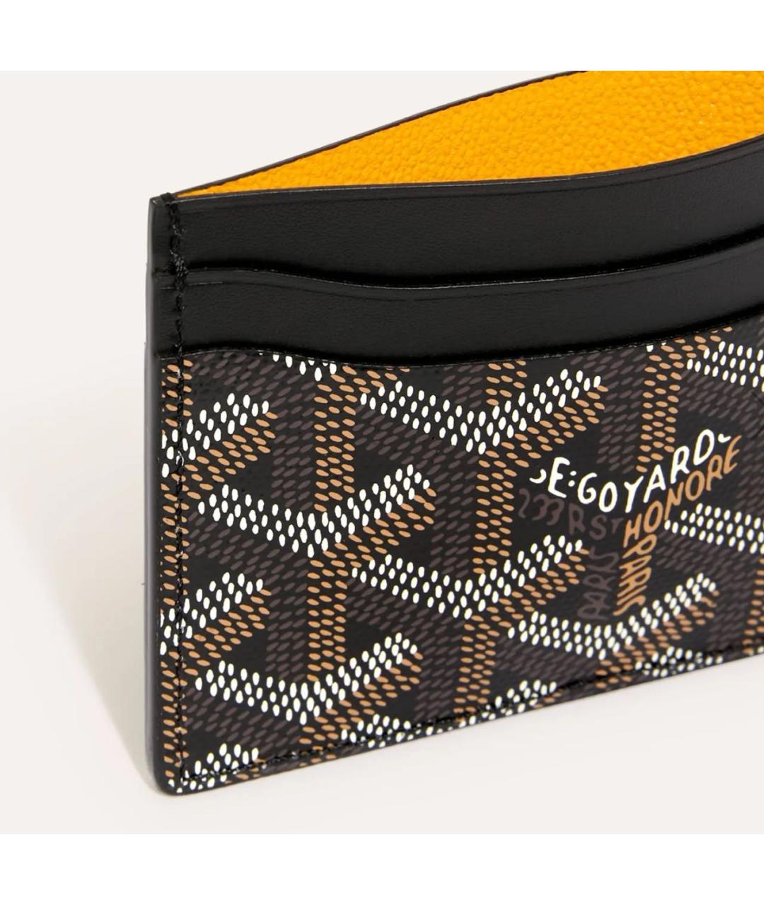 GOYARD Черный кожаный кардхолдер, фото 2