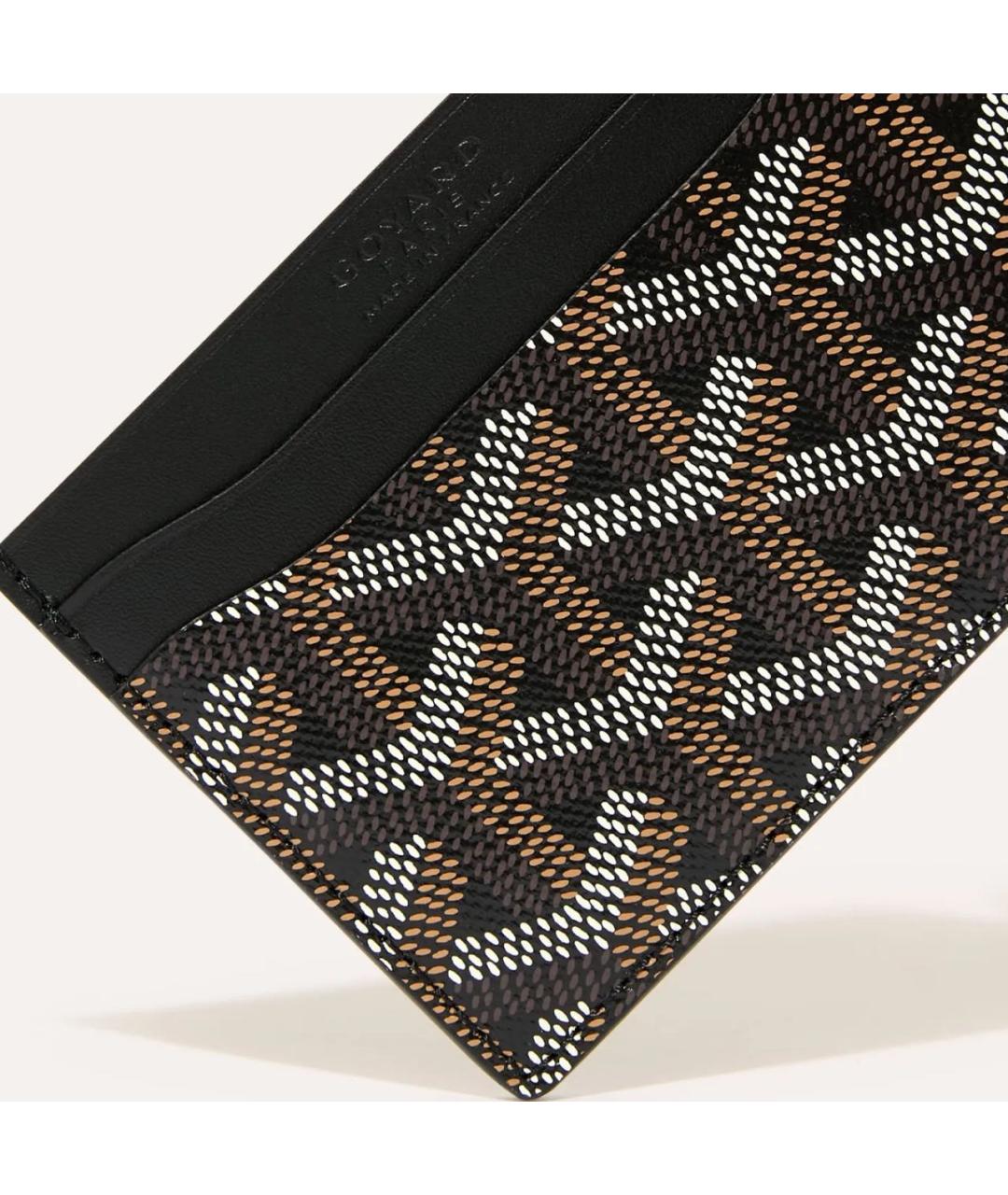 GOYARD Черный кожаный кардхолдер, фото 3