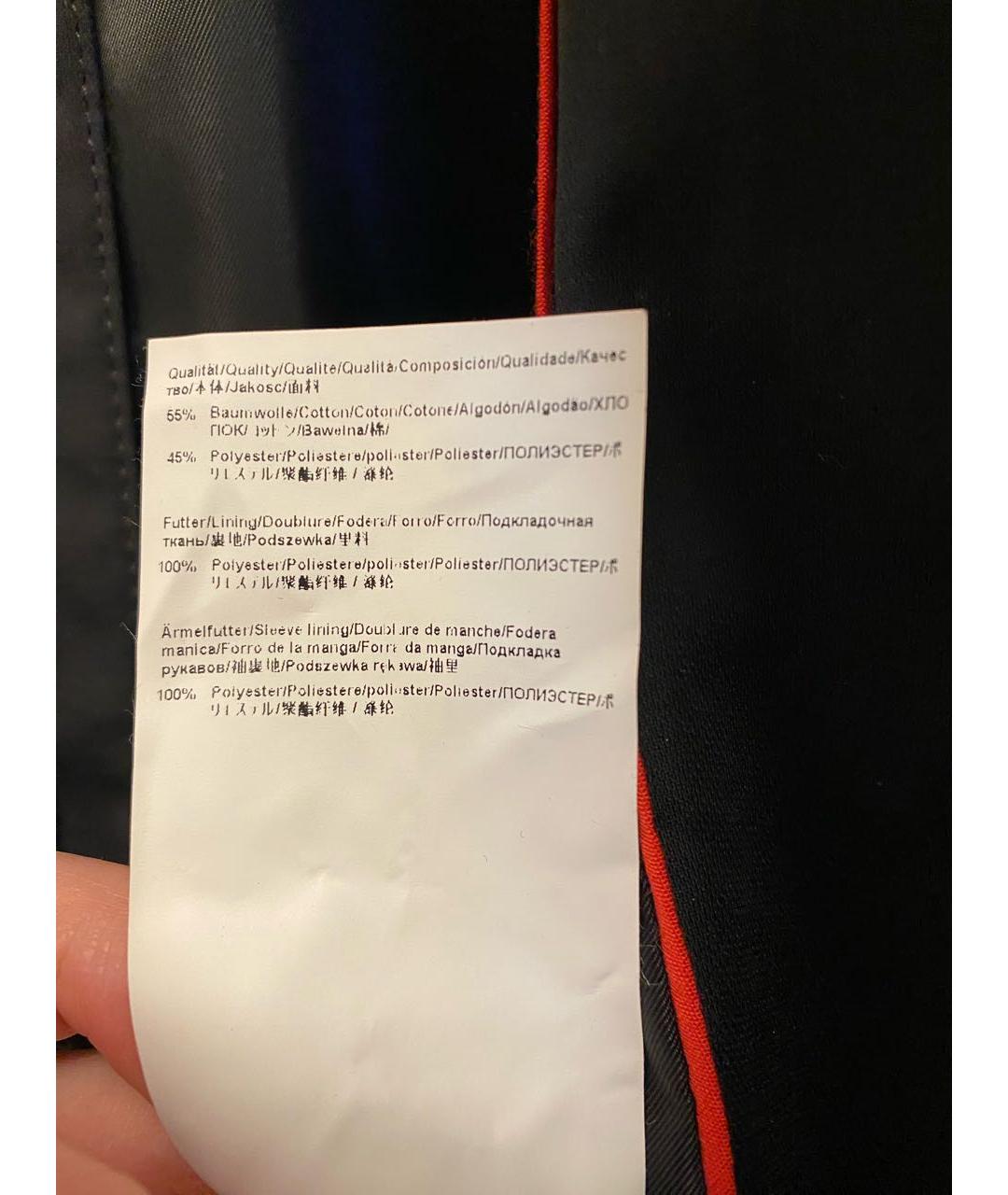 HUGO Черный хлопковый тренч / плащ, фото 6