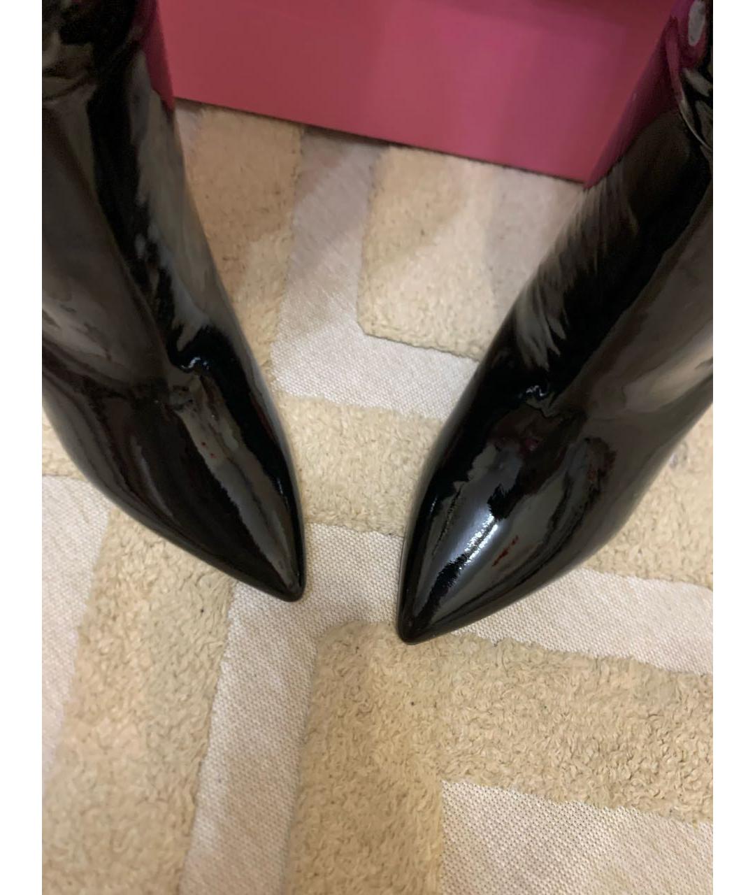 PARIS TEXAS Черные сапоги из лакированной кожи, фото 5