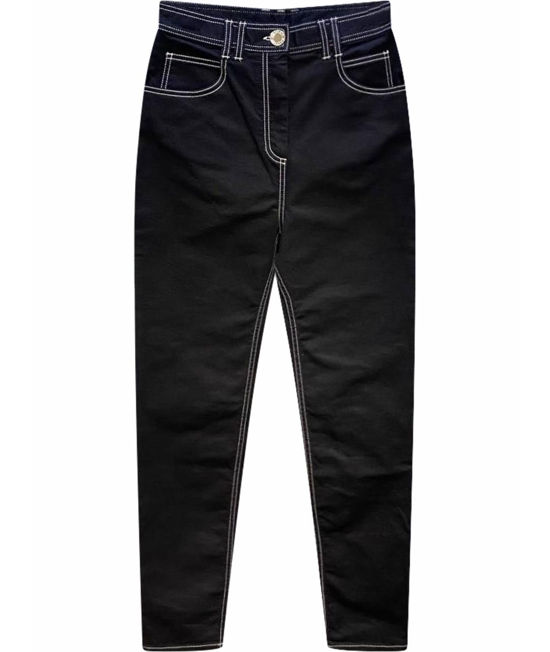 BALMAIN Черные хлопковые джинсы слим, фото 1