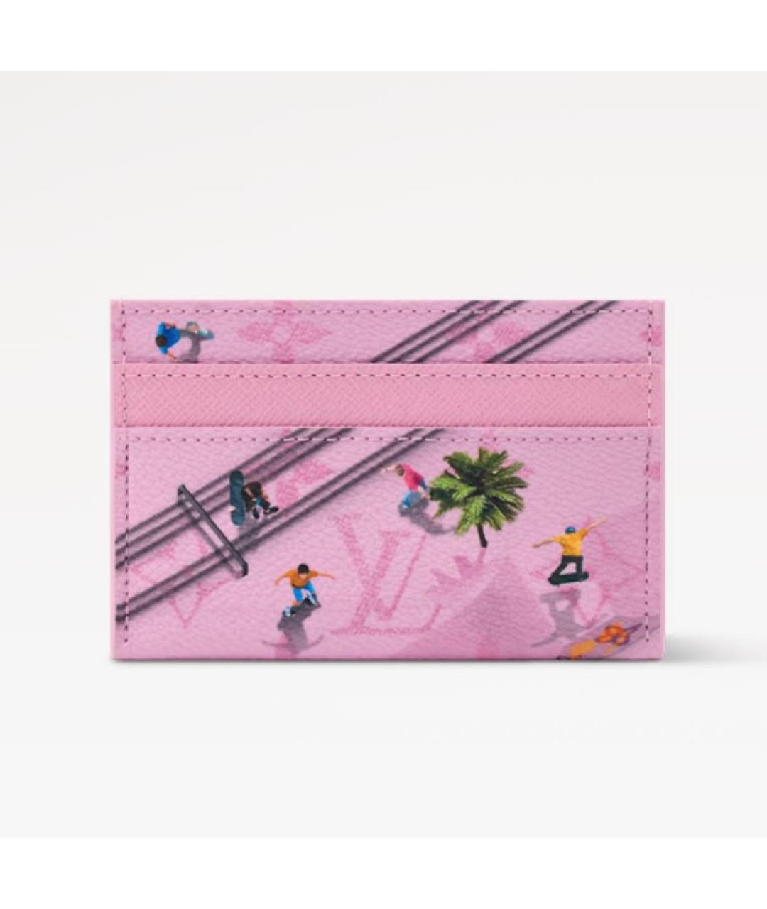 LOUIS VUITTON Розовый кардхолдер, фото 6