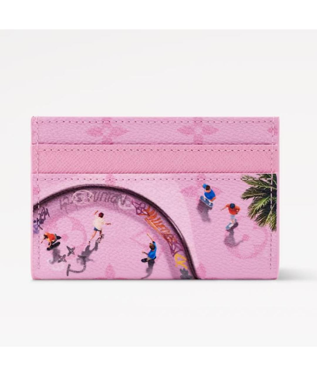 LOUIS VUITTON Розовый кардхолдер, фото 5