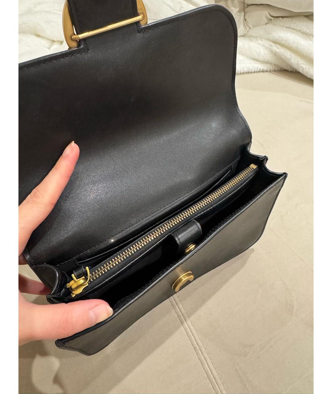 PINKO Черная кожаная сумка через плечо, фото 5