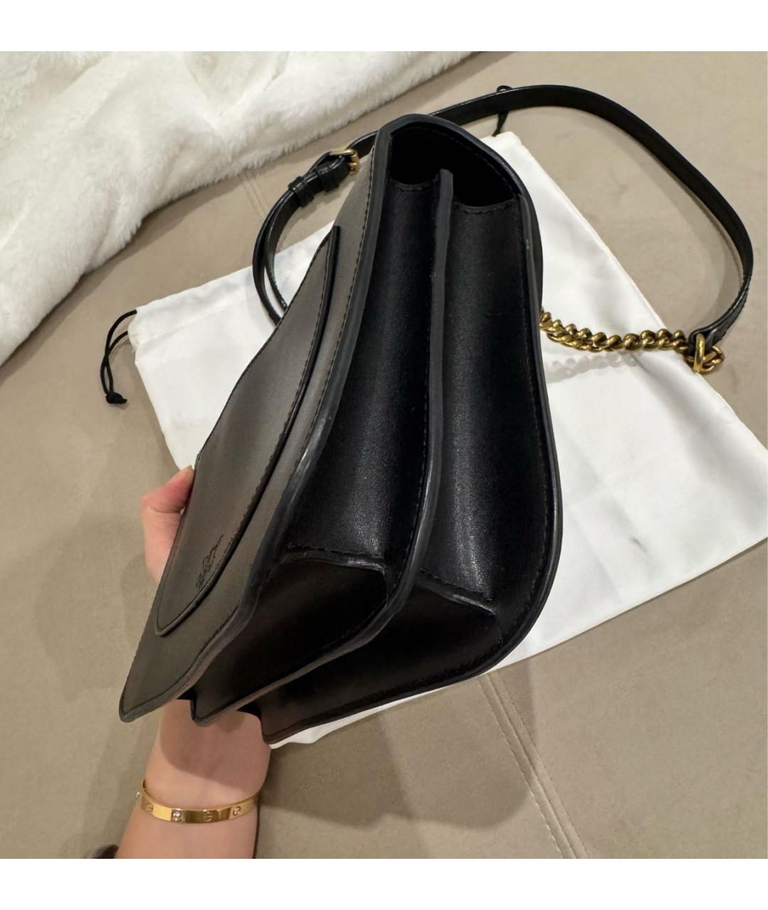 PINKO Черная кожаная сумка через плечо, фото 8