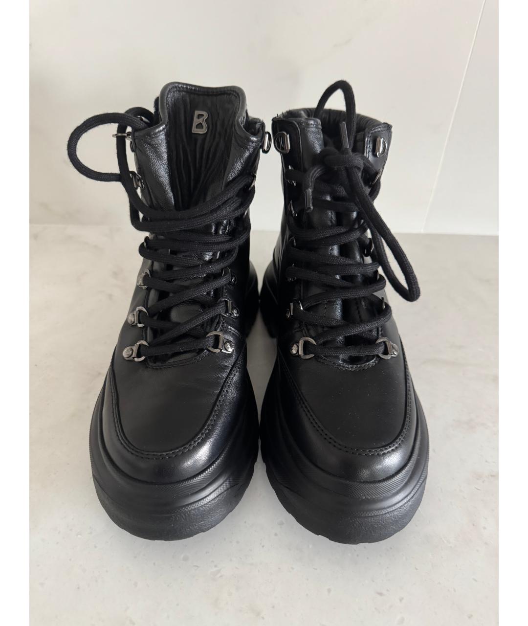 BOGNER Черные кожаные ботинки, фото 2