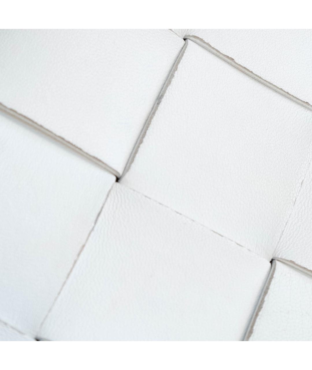 BOTTEGA VENETA Белая кожаная сумка через плечо, фото 4