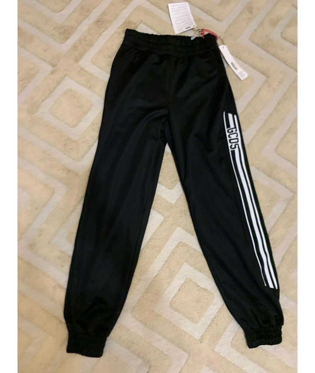 GCDS Черные прямые брюки, фото 2