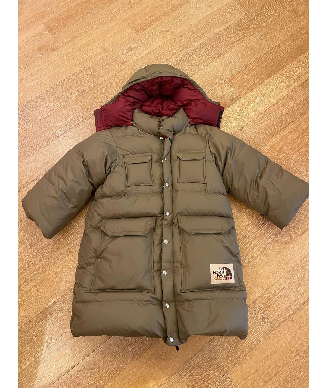 THE NORTH FACE Зеленый полиэстеровый пуховик, фото 9