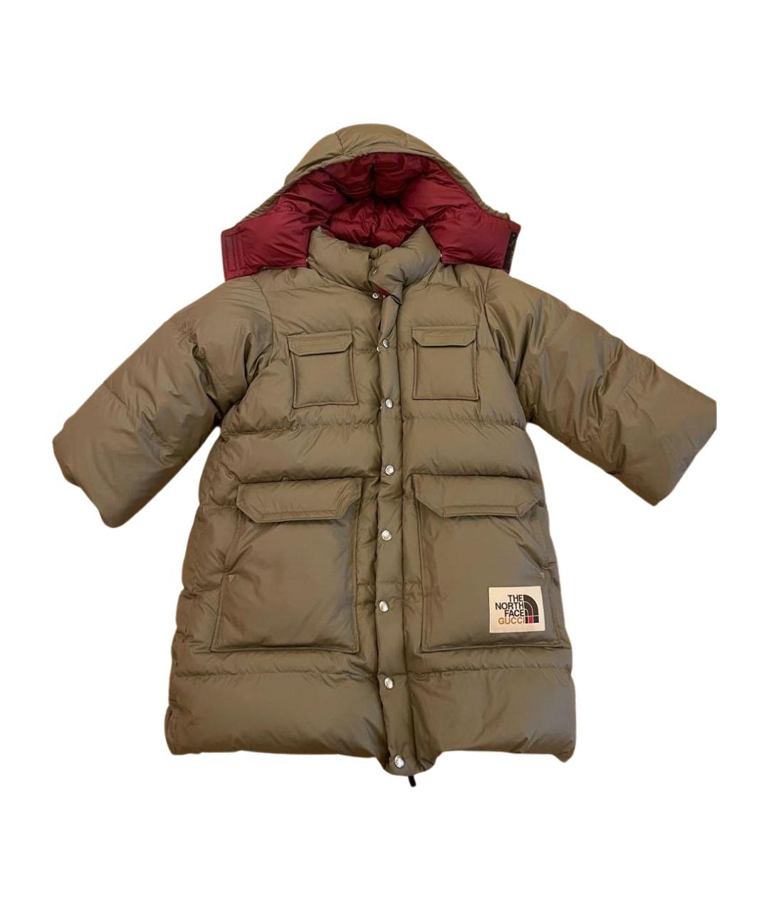 THE NORTH FACE Зеленый полиэстеровый пуховик, фото 1