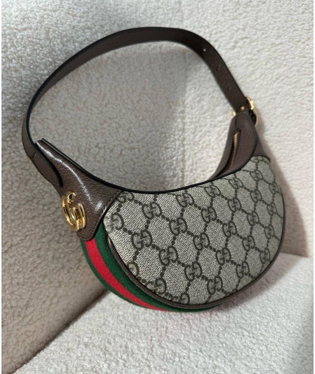 GUCCI Коричневая сумка с короткими ручками, фото 6