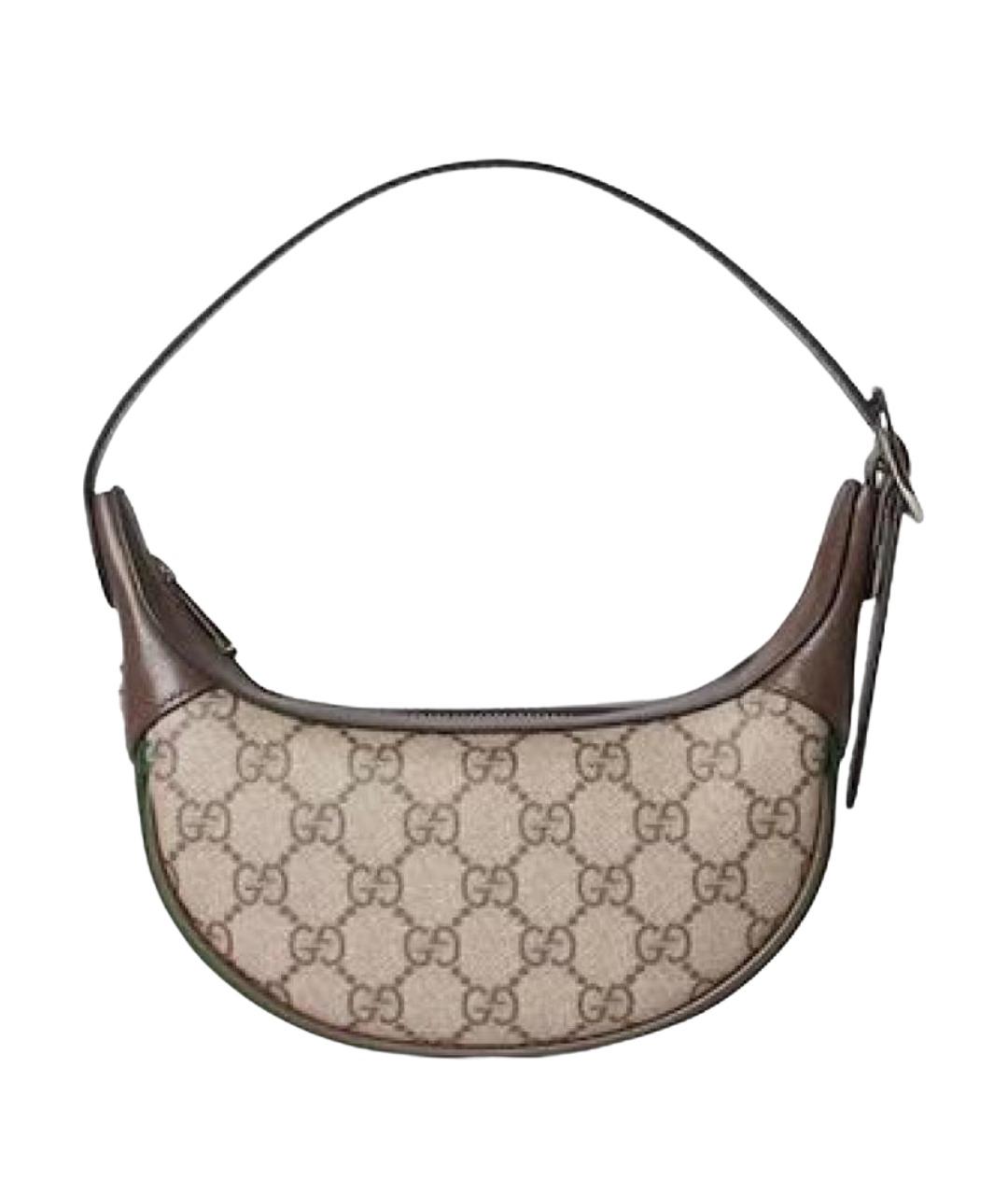 GUCCI Коричневая сумка с короткими ручками, фото 1