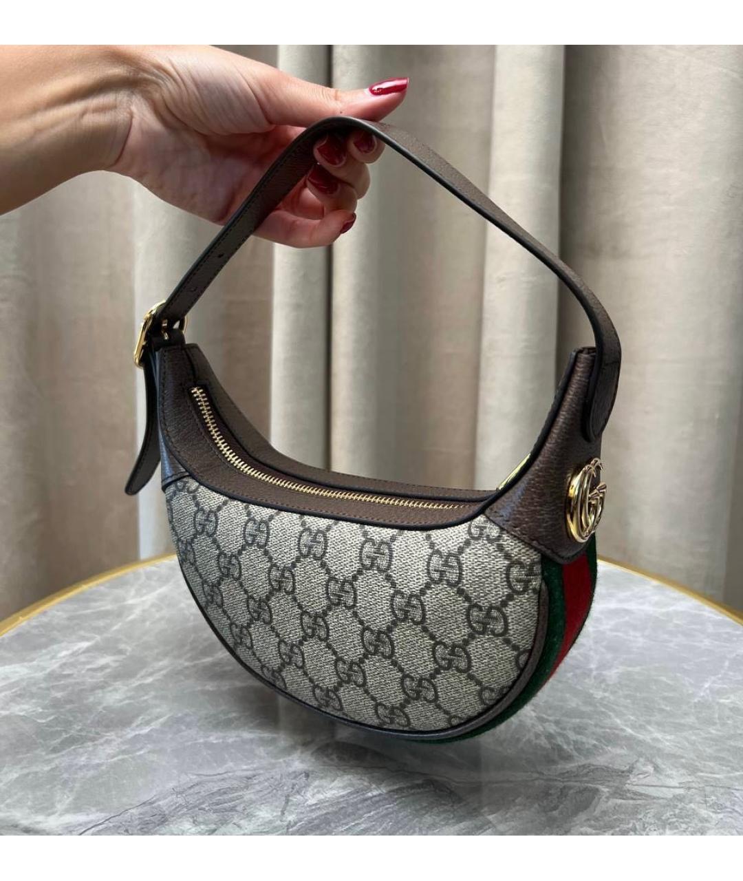 GUCCI Коричневая сумка с короткими ручками, фото 3