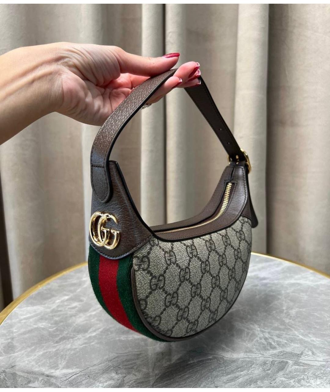 GUCCI Коричневая сумка с короткими ручками, фото 2
