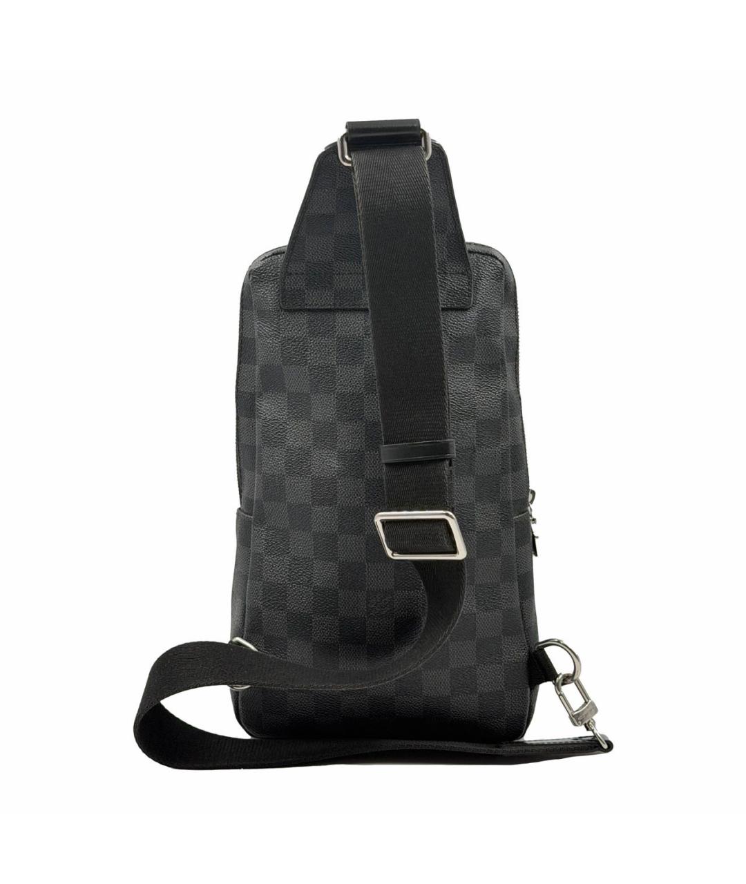 LOUIS VUITTON Антрацитовая сумка на плечо, фото 3