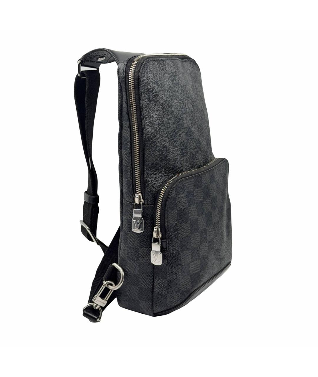 LOUIS VUITTON Антрацитовая сумка на плечо, фото 2