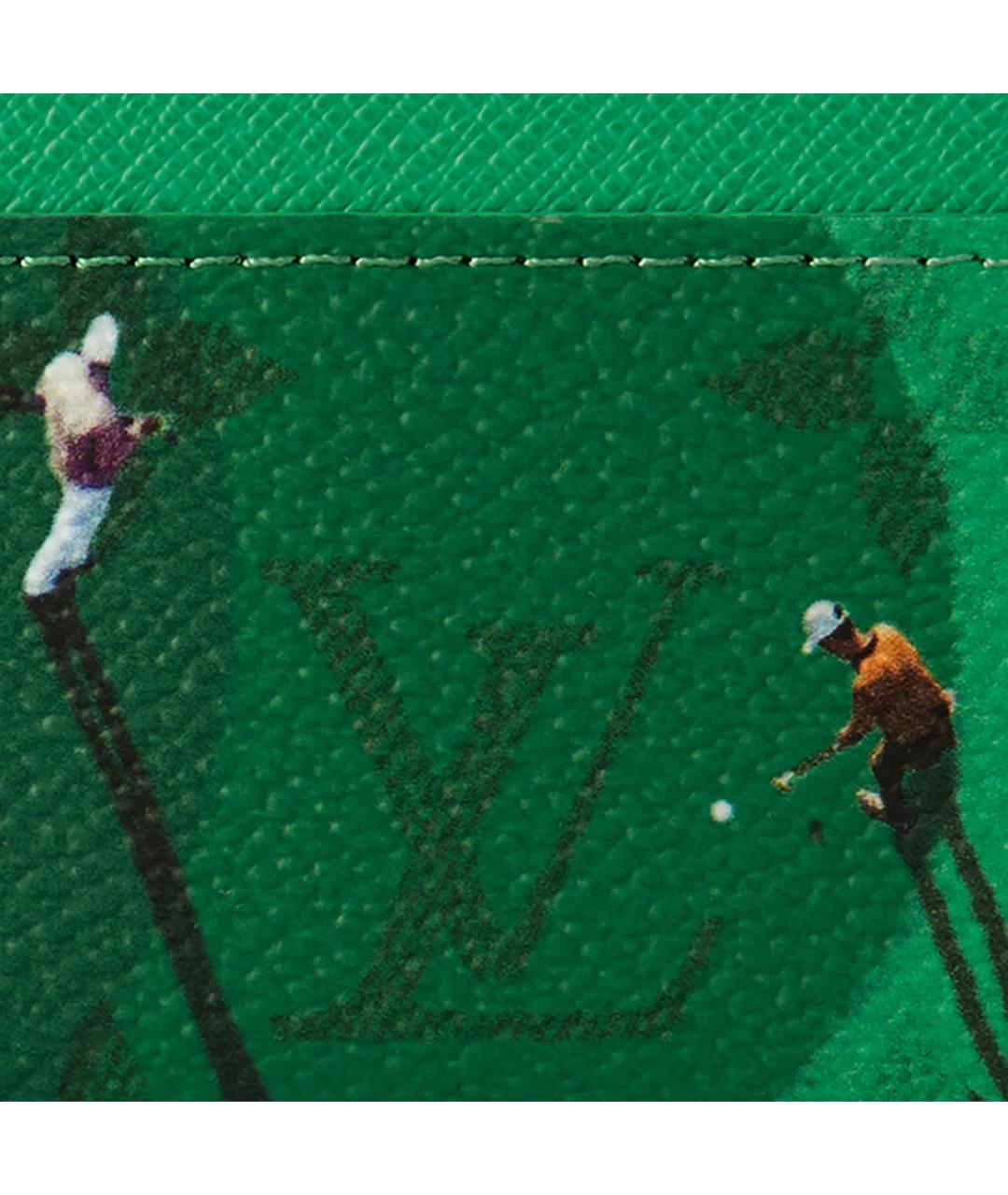 LOUIS VUITTON Зеленый кардхолдер, фото 4