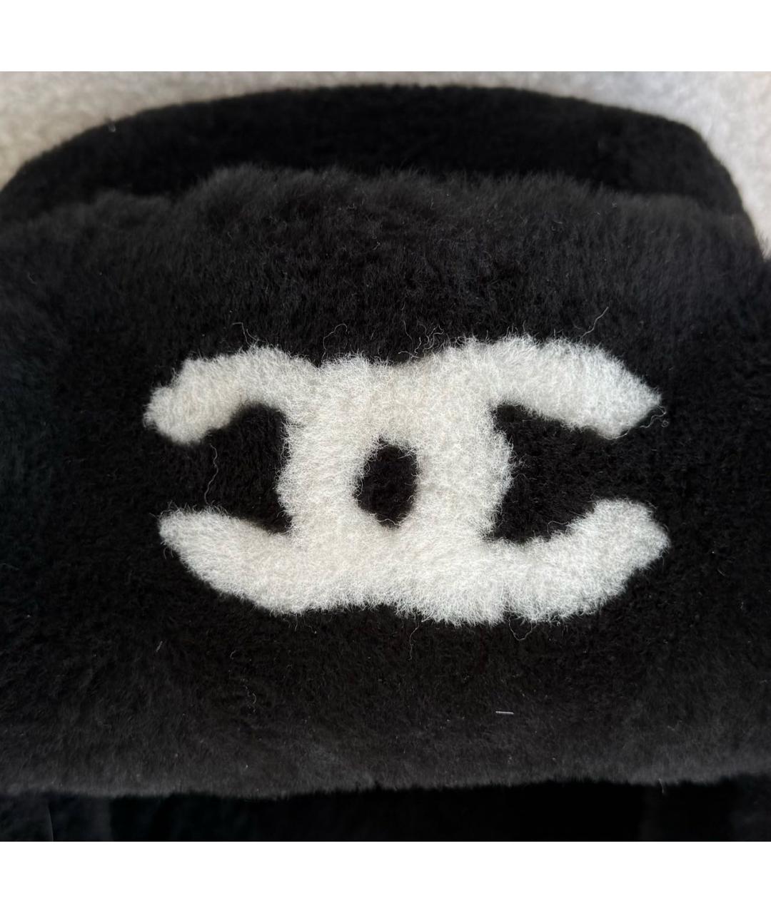 CHANEL Черная шапка, фото 3