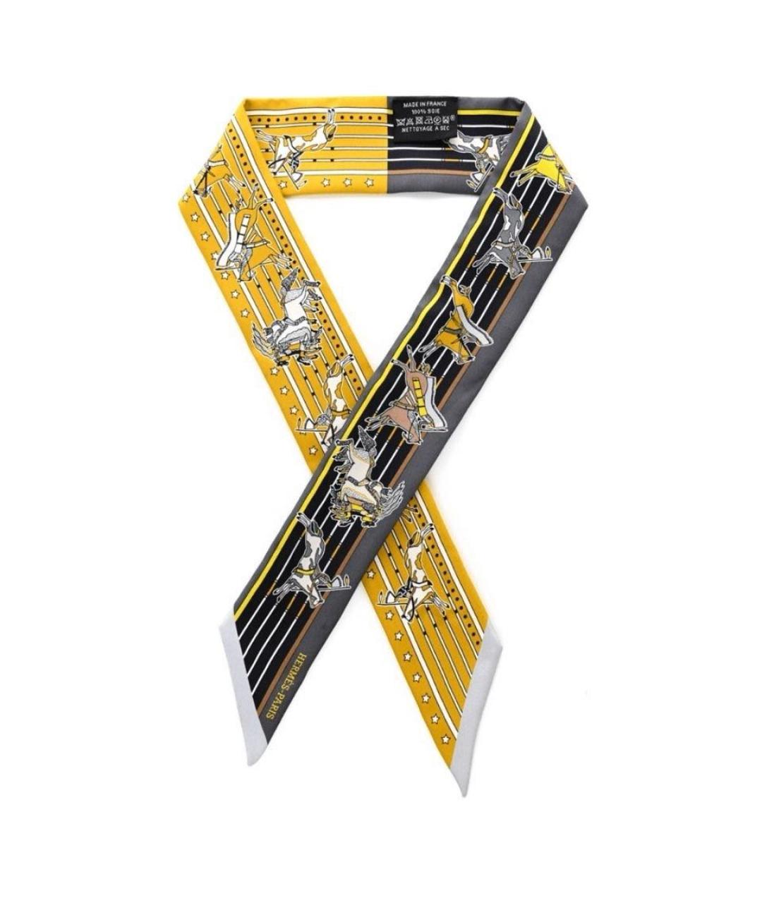 HERMES Мульти шелковый платок, фото 1