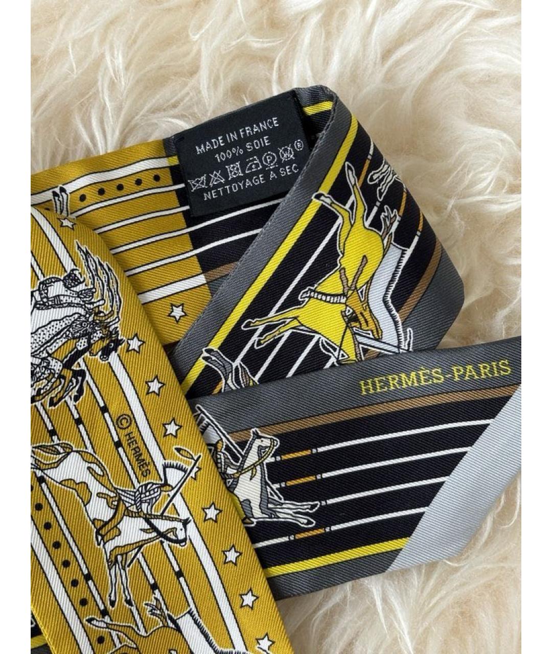 HERMES Мульти шелковый платок, фото 3