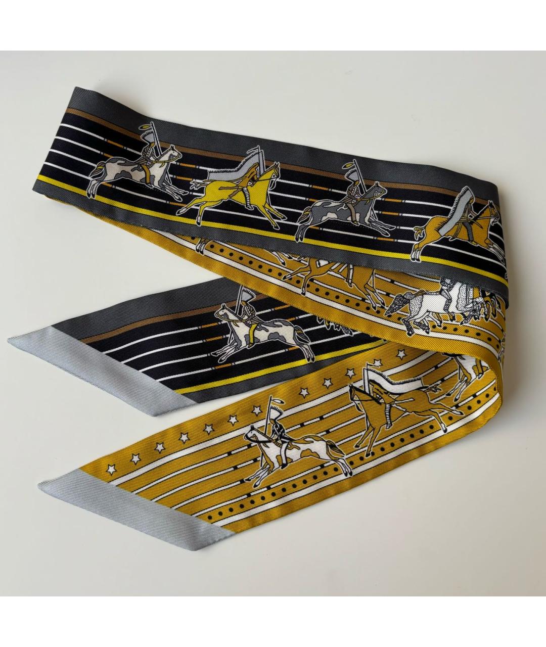 HERMES Мульти шелковый платок, фото 2