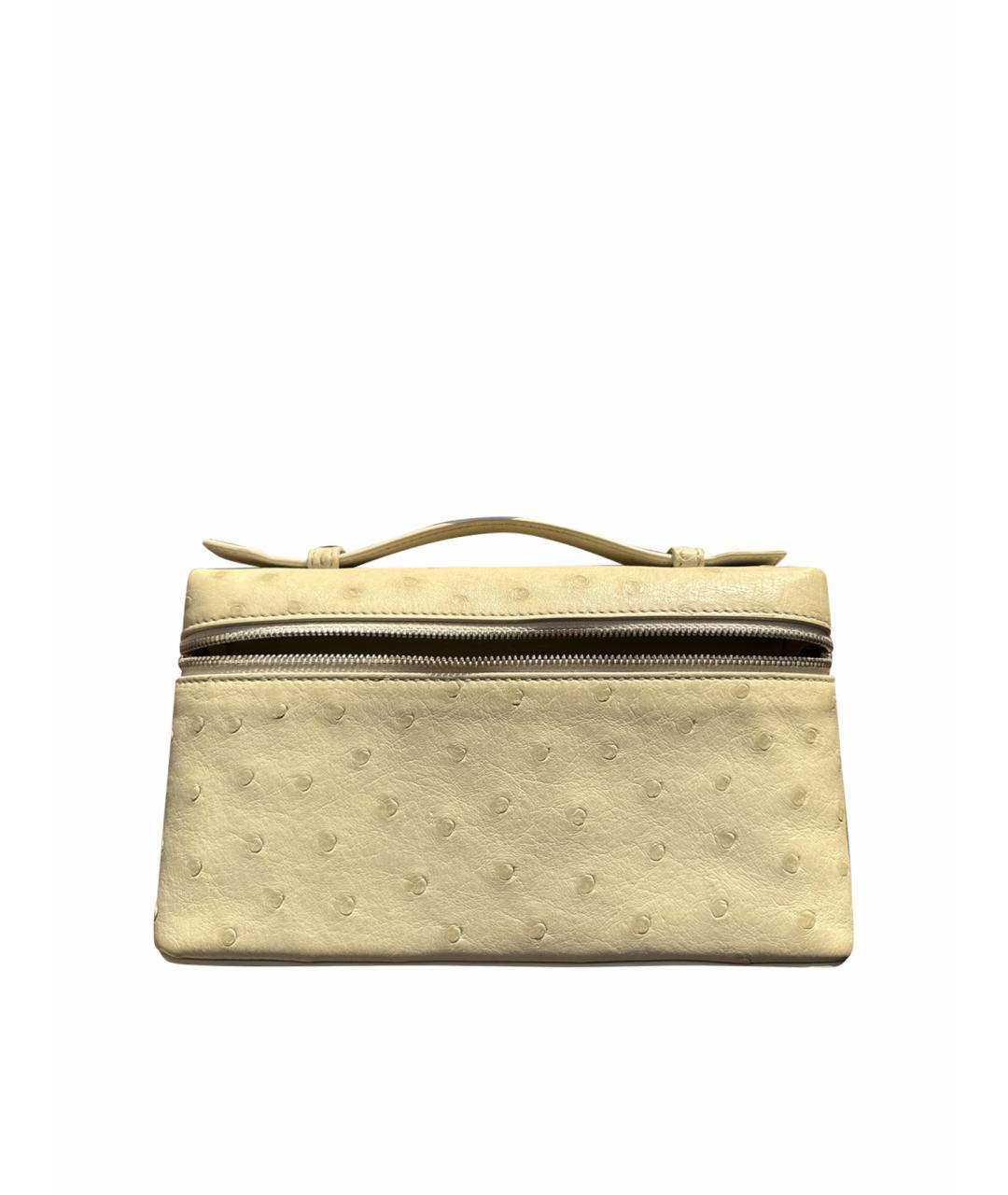 LORO PIANA Серая сумка через плечо из экзотической кожи, фото 1