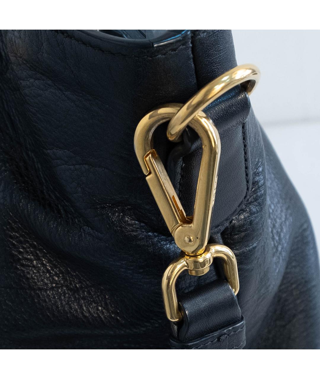 PRADA Черная кожаная сумка тоут, фото 5