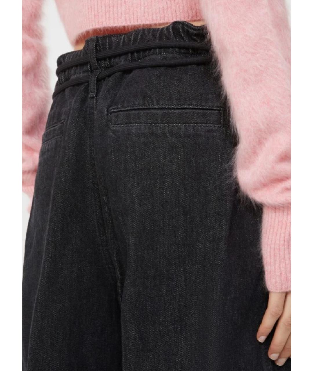 SPORTMAX Черные хлопковые прямые джинсы, фото 6