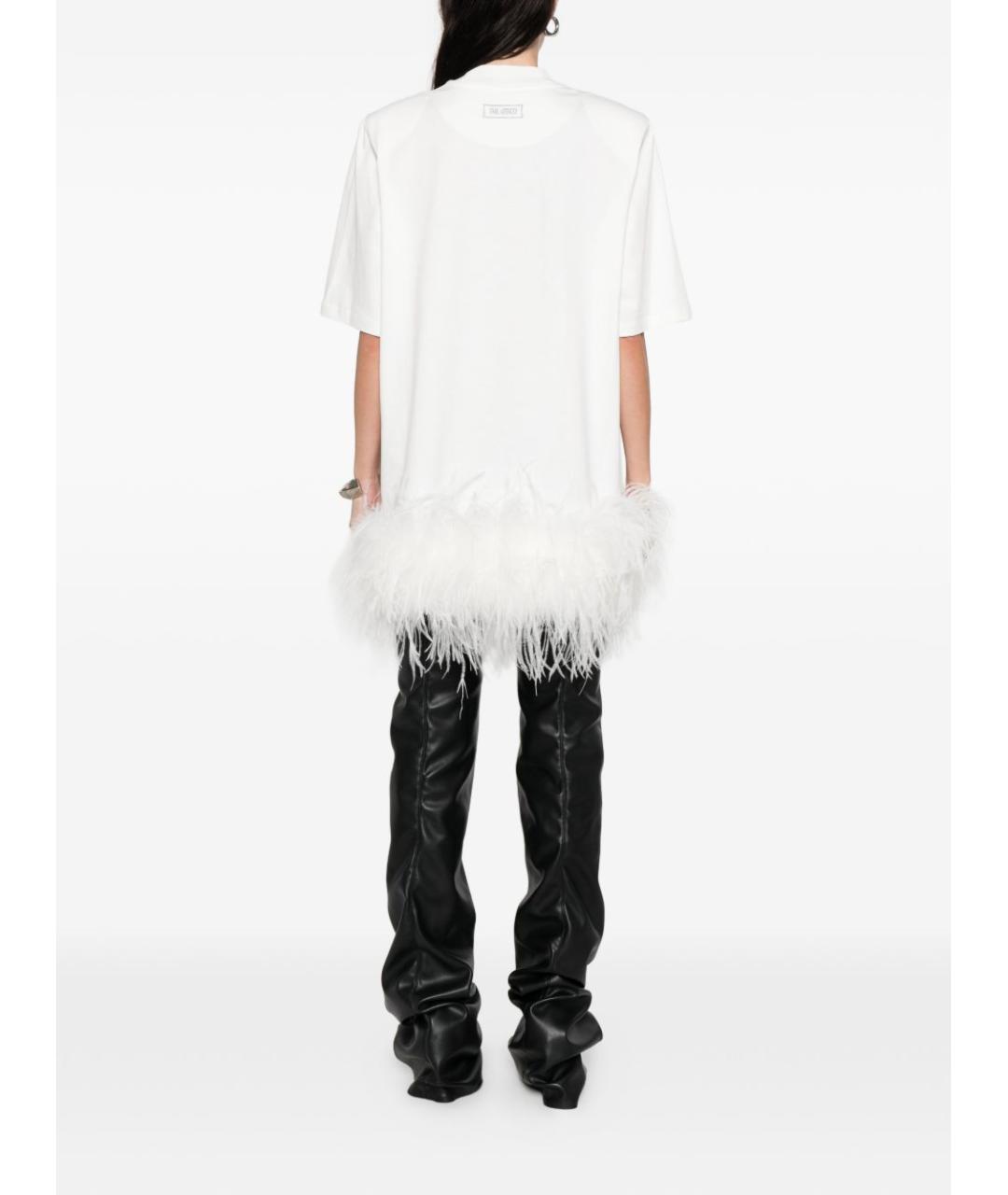 THE ATTICO Белое повседневное платье, фото 4