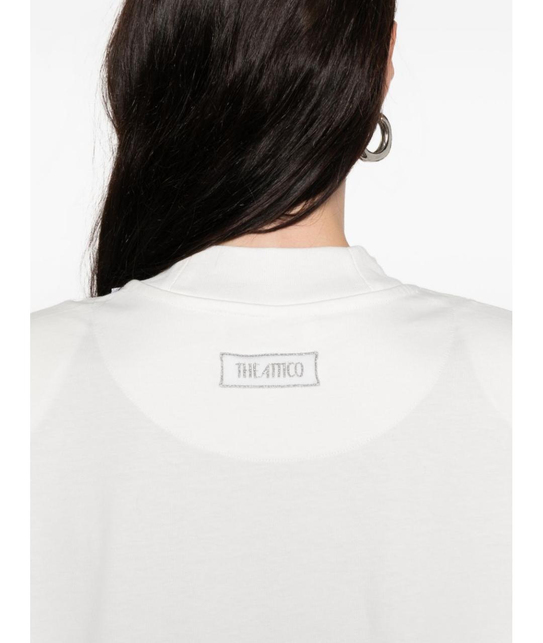 THE ATTICO Белое повседневное платье, фото 2