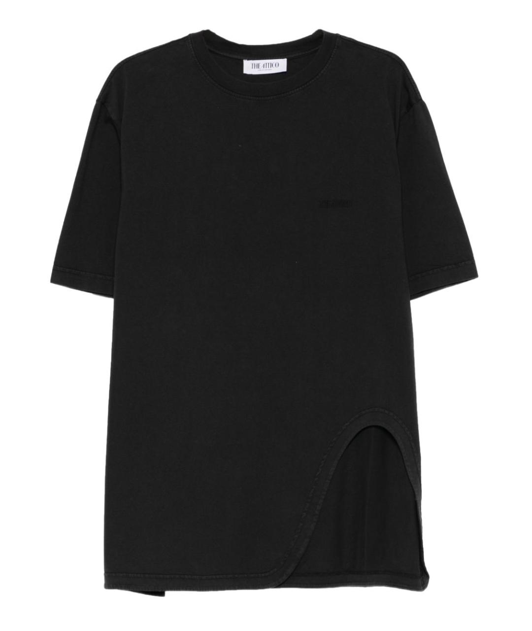 THE ATTICO Черная хлопковая футболка, фото 1