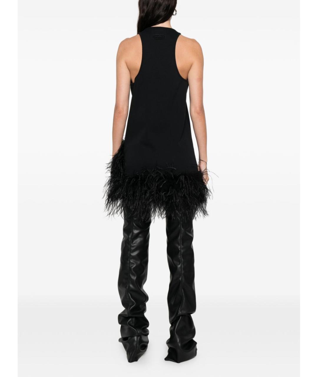 THE ATTICO Черное повседневное платье, фото 2