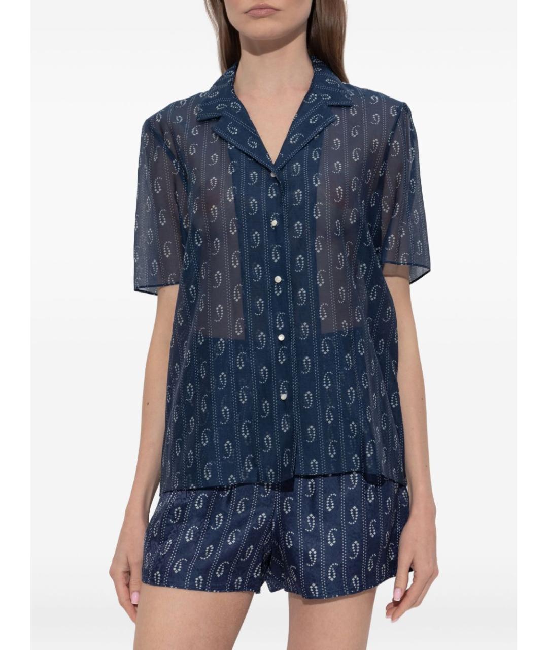 TORY BURCH Синяя хлопковая рубашка, фото 5