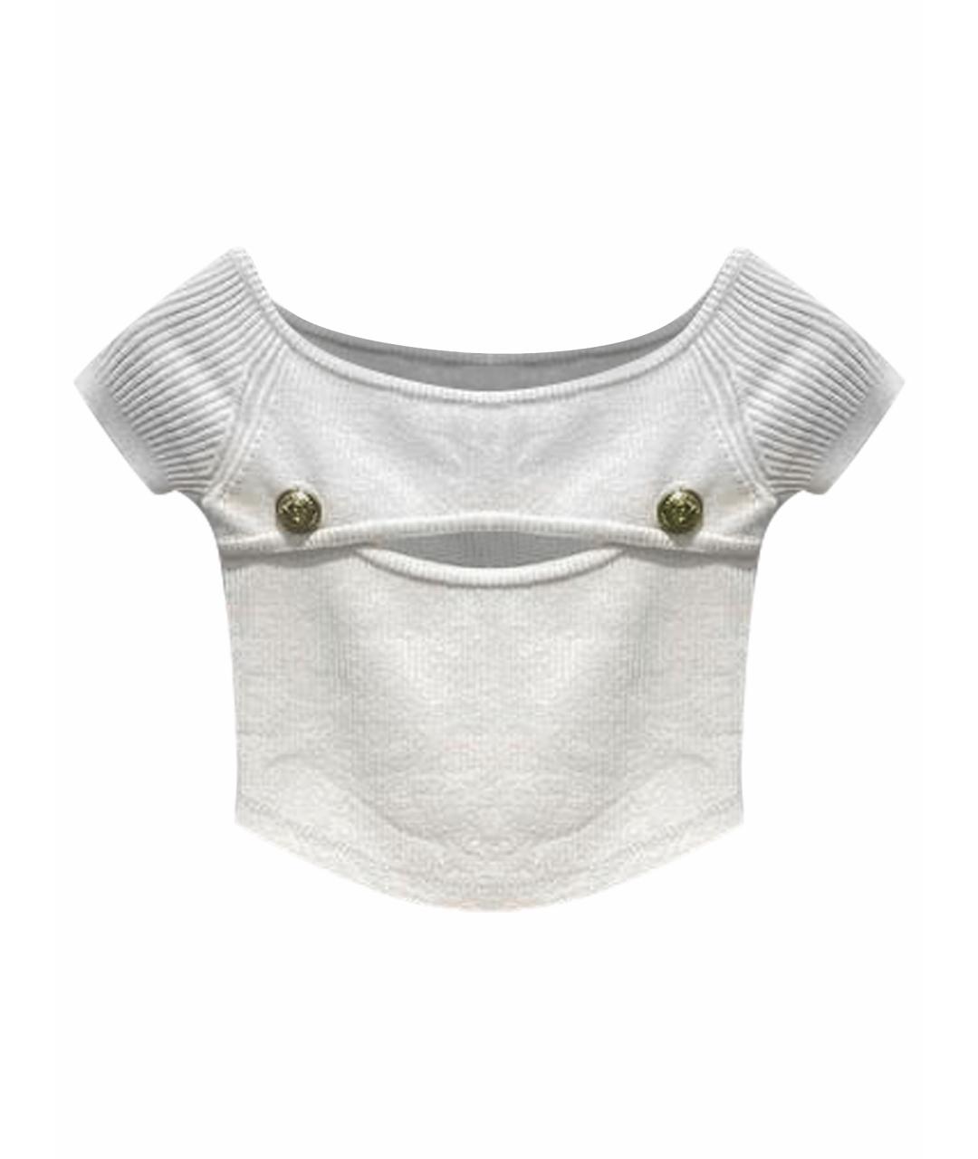 BALMAIN Белая футболка, фото 1