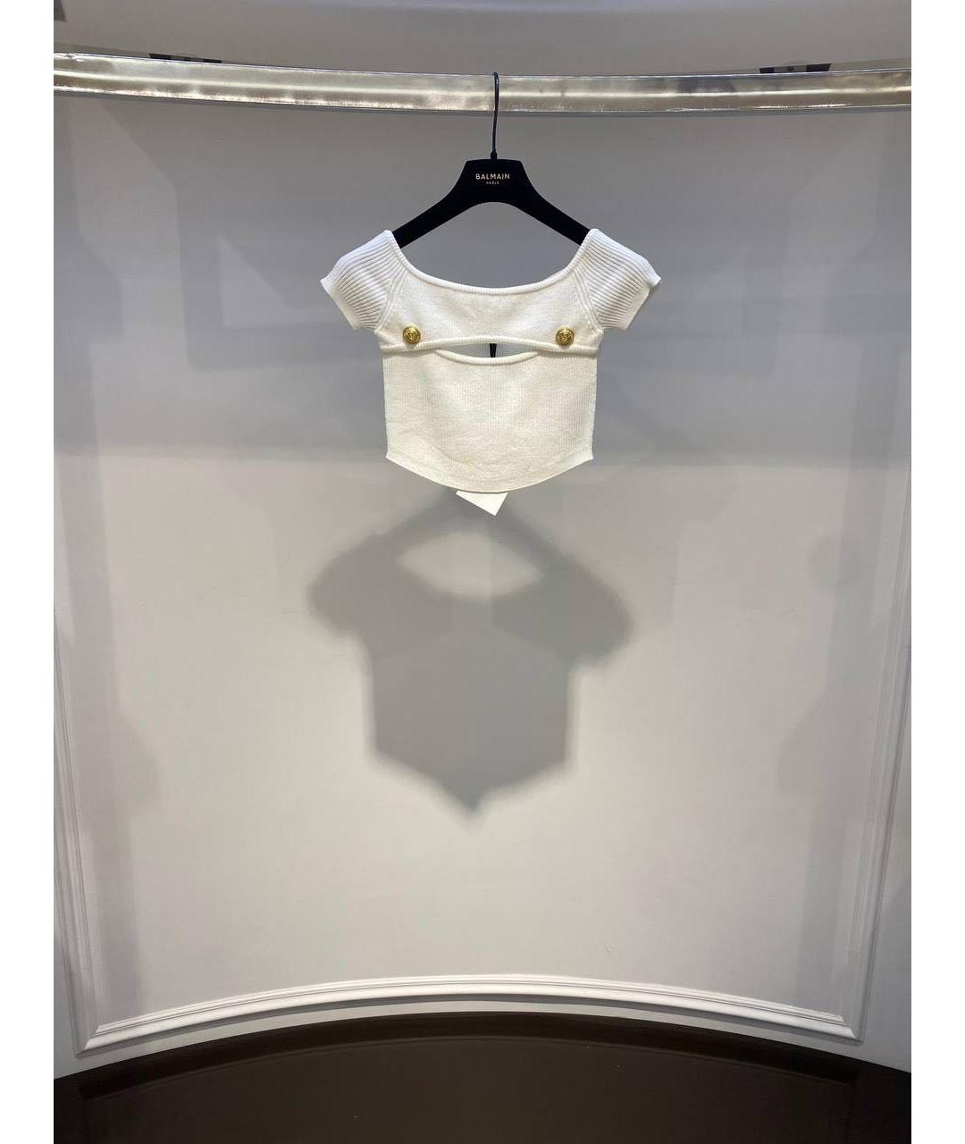 BALMAIN Белая футболка, фото 3
