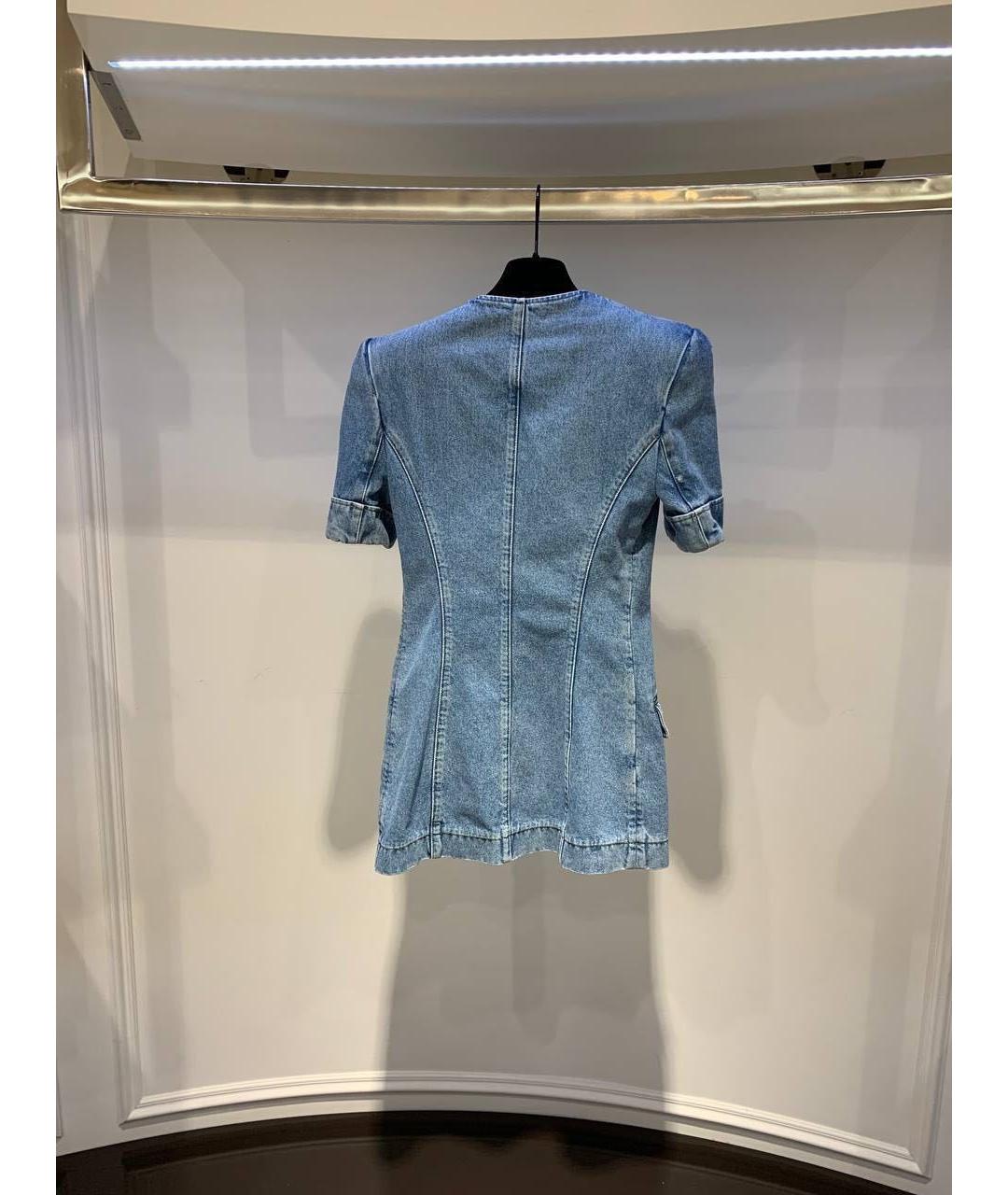 BALMAIN Голубой деним жакет/пиджак, фото 2