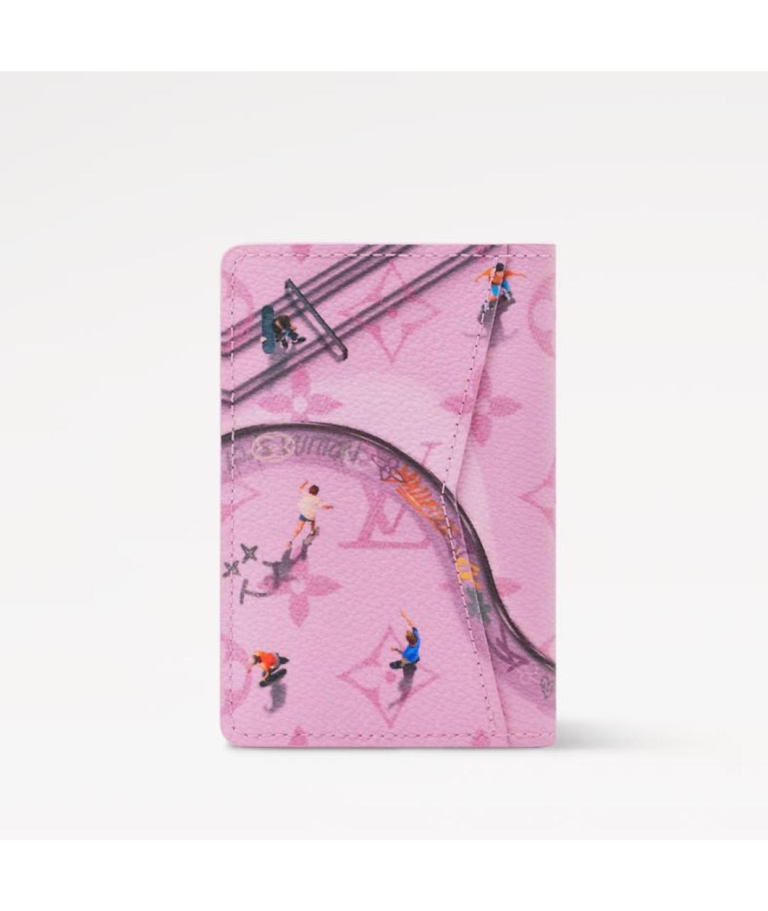 LOUIS VUITTON Розовый кошелек, фото 5