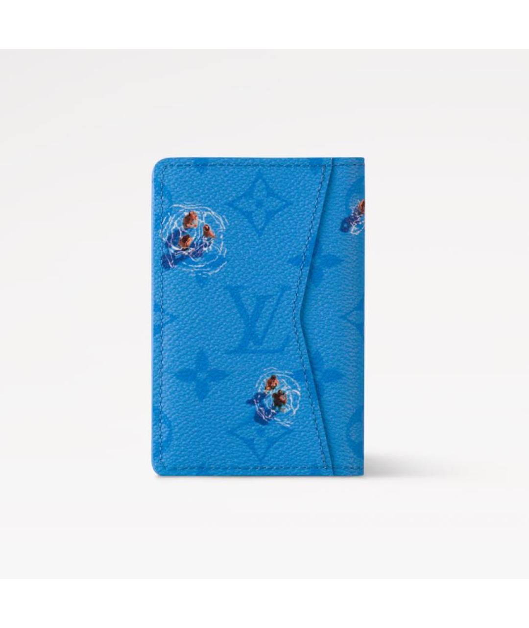 LOUIS VUITTON Голубой кошелек, фото 5