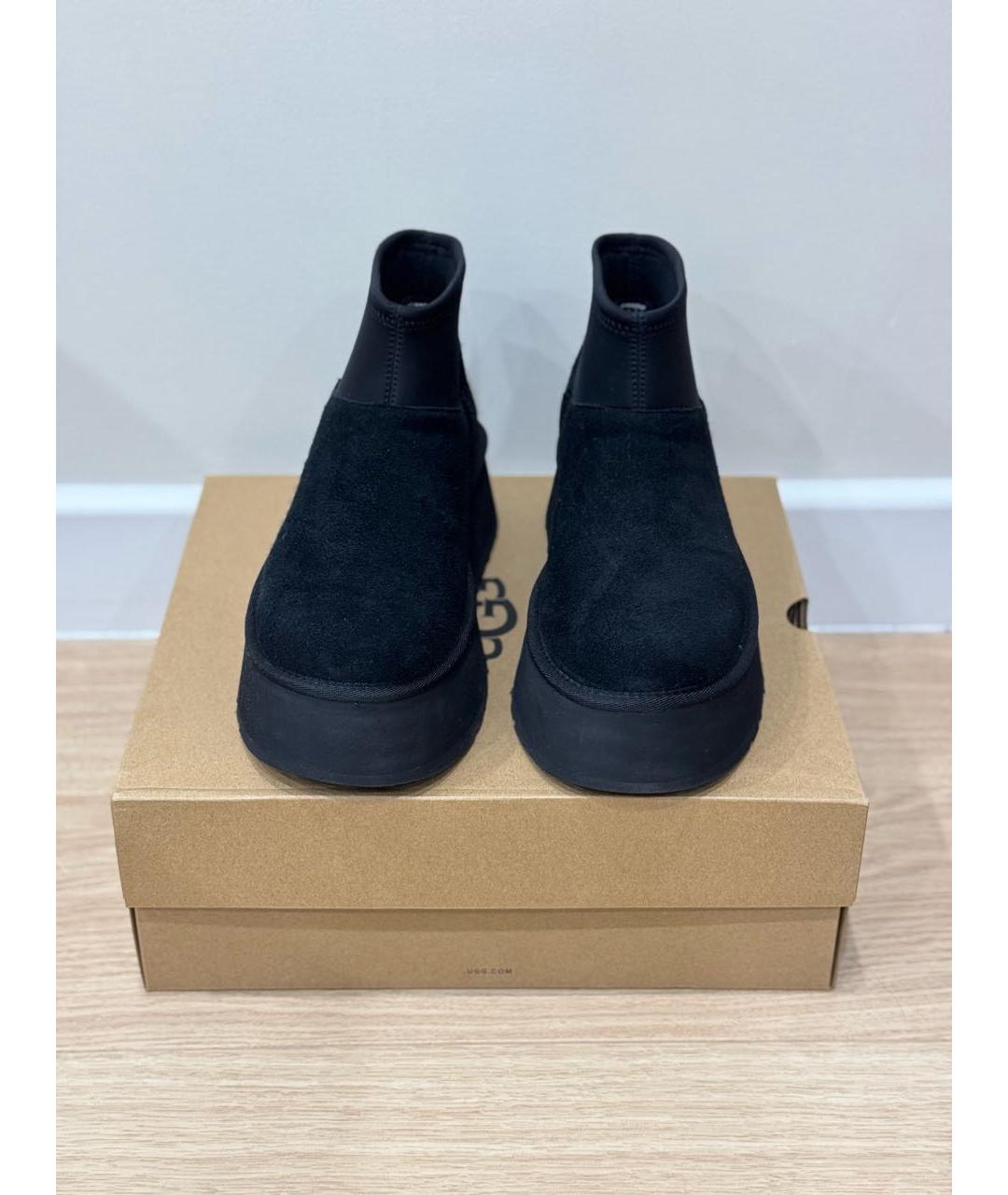 UGG AUSTRALIA Черные замшевые полусапоги, фото 2