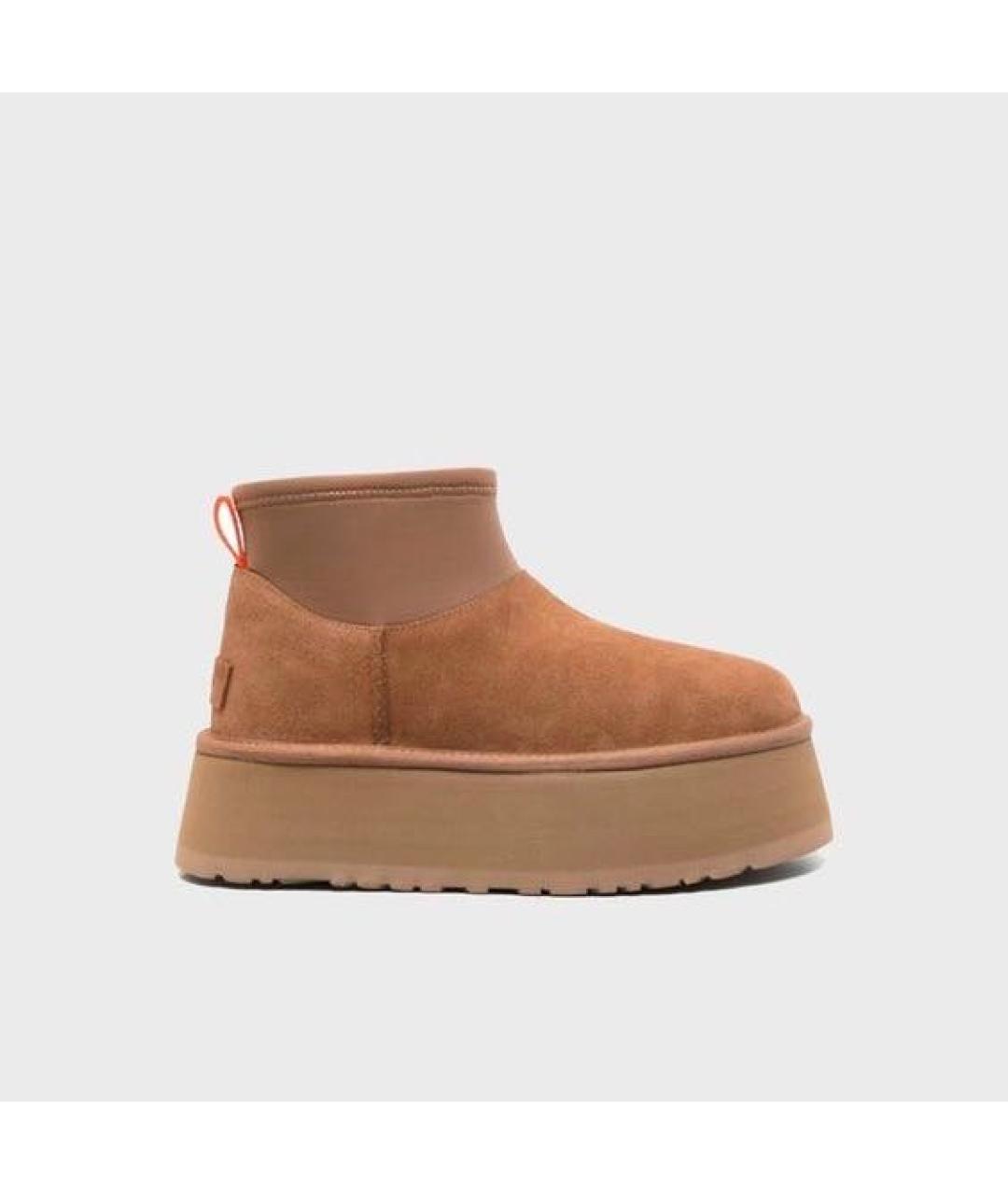 UGG AUSTRALIA Горчичные замшевые полусапоги, фото 3