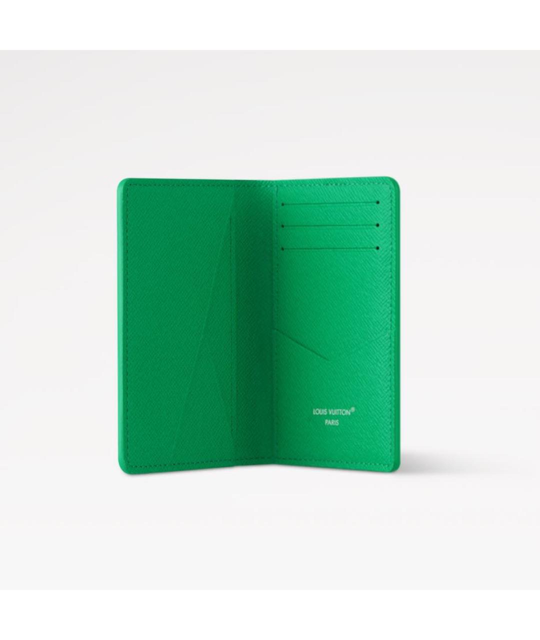 LOUIS VUITTON Зеленый кошелек, фото 3