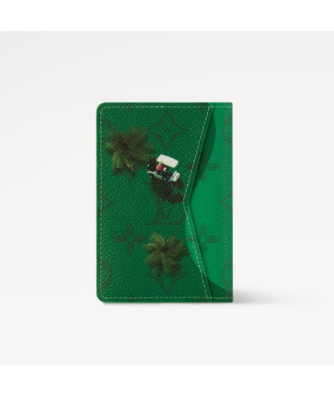 LOUIS VUITTON Зеленый кошелек, фото 5