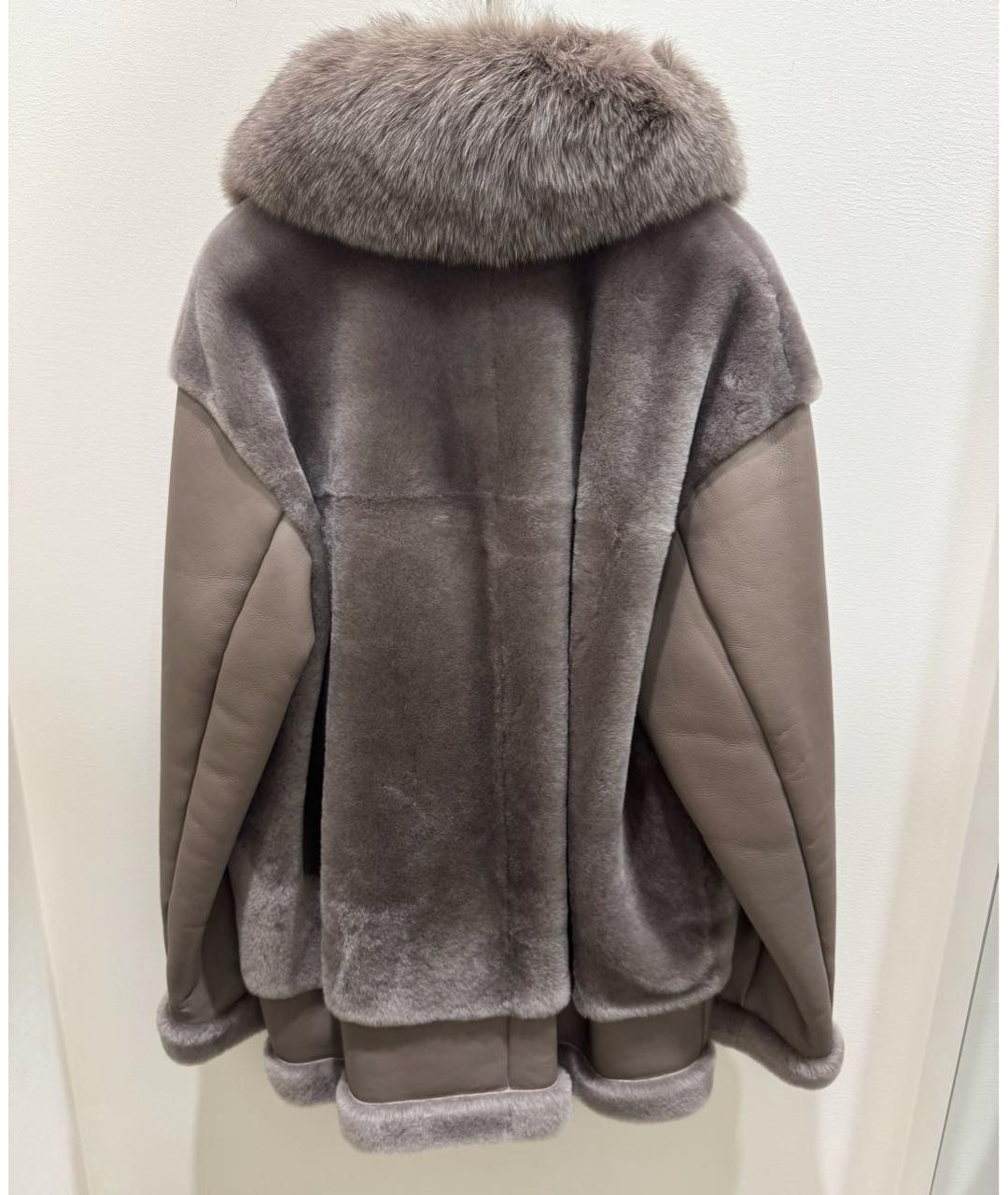 BLANCHA Коричневая меховая дубленка, фото 2