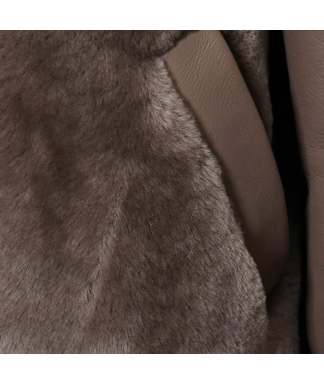 BLANCHA Коричневая меховая дубленка, фото 4