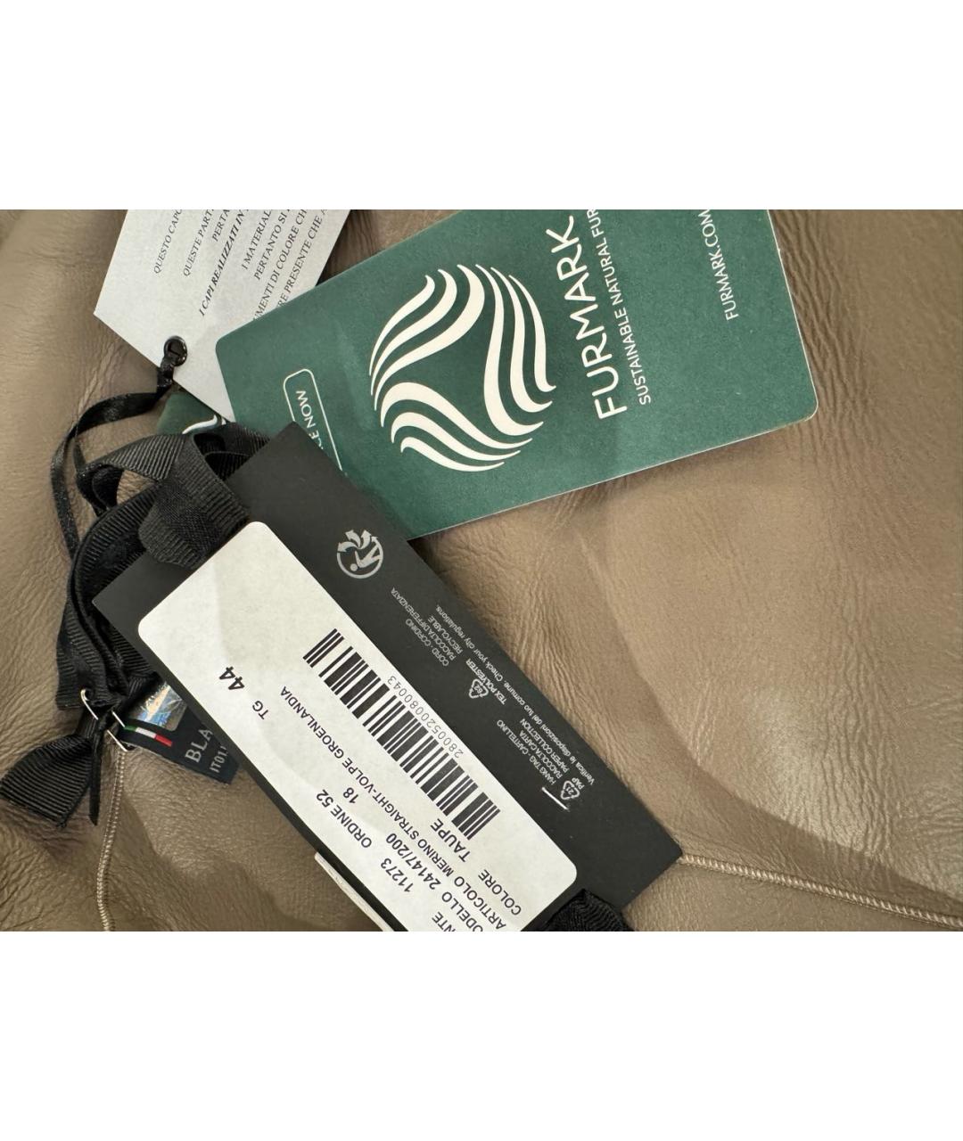 BLANCHA Коричневая меховая дубленка, фото 7