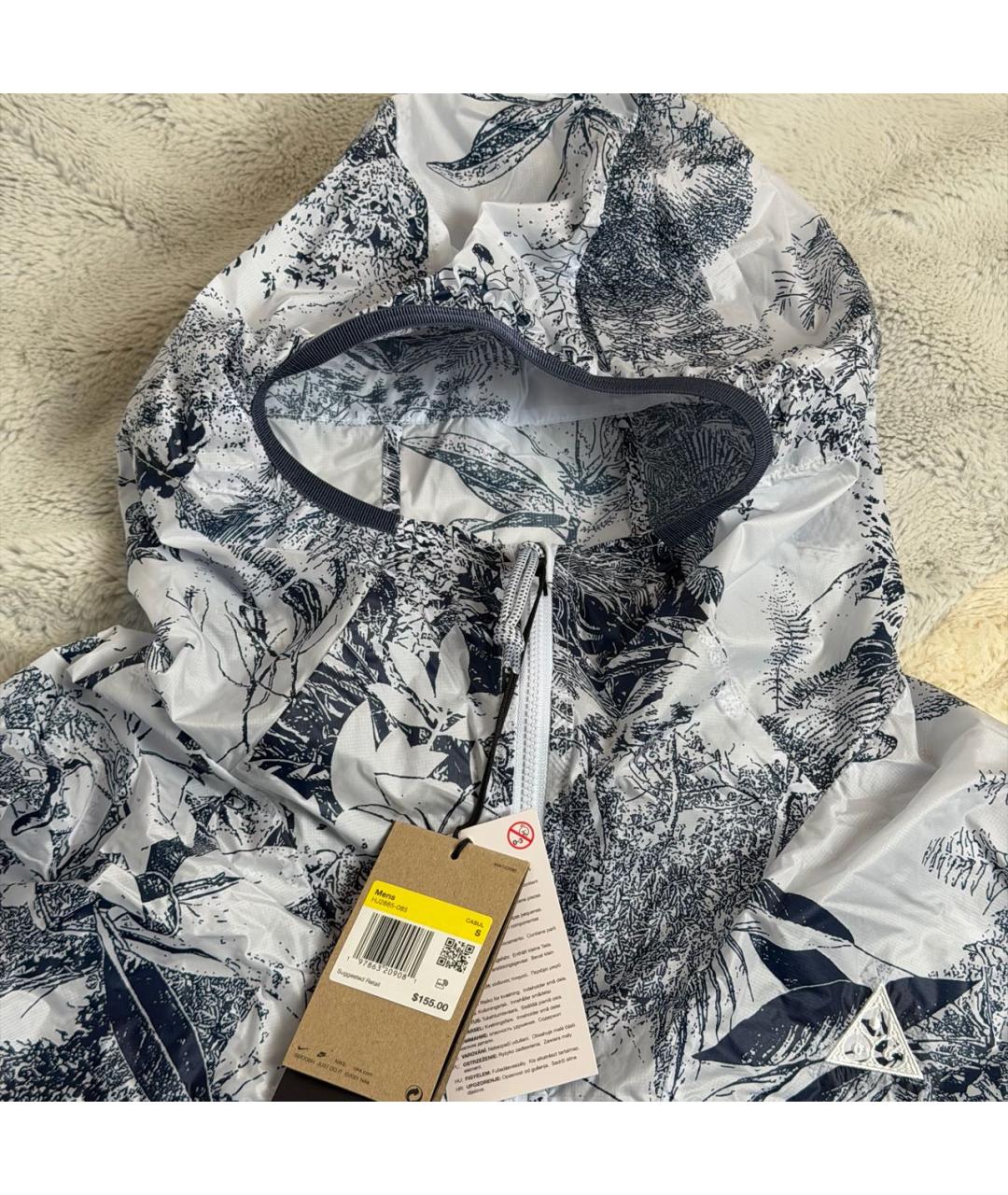 NIKE ACG Белая полиамидовая куртка, фото 4