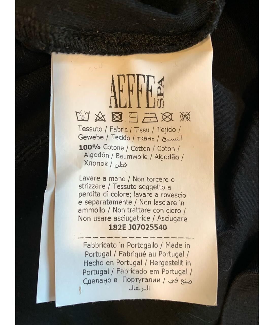 MOSCHINO Черная хлопковая футболка, фото 5