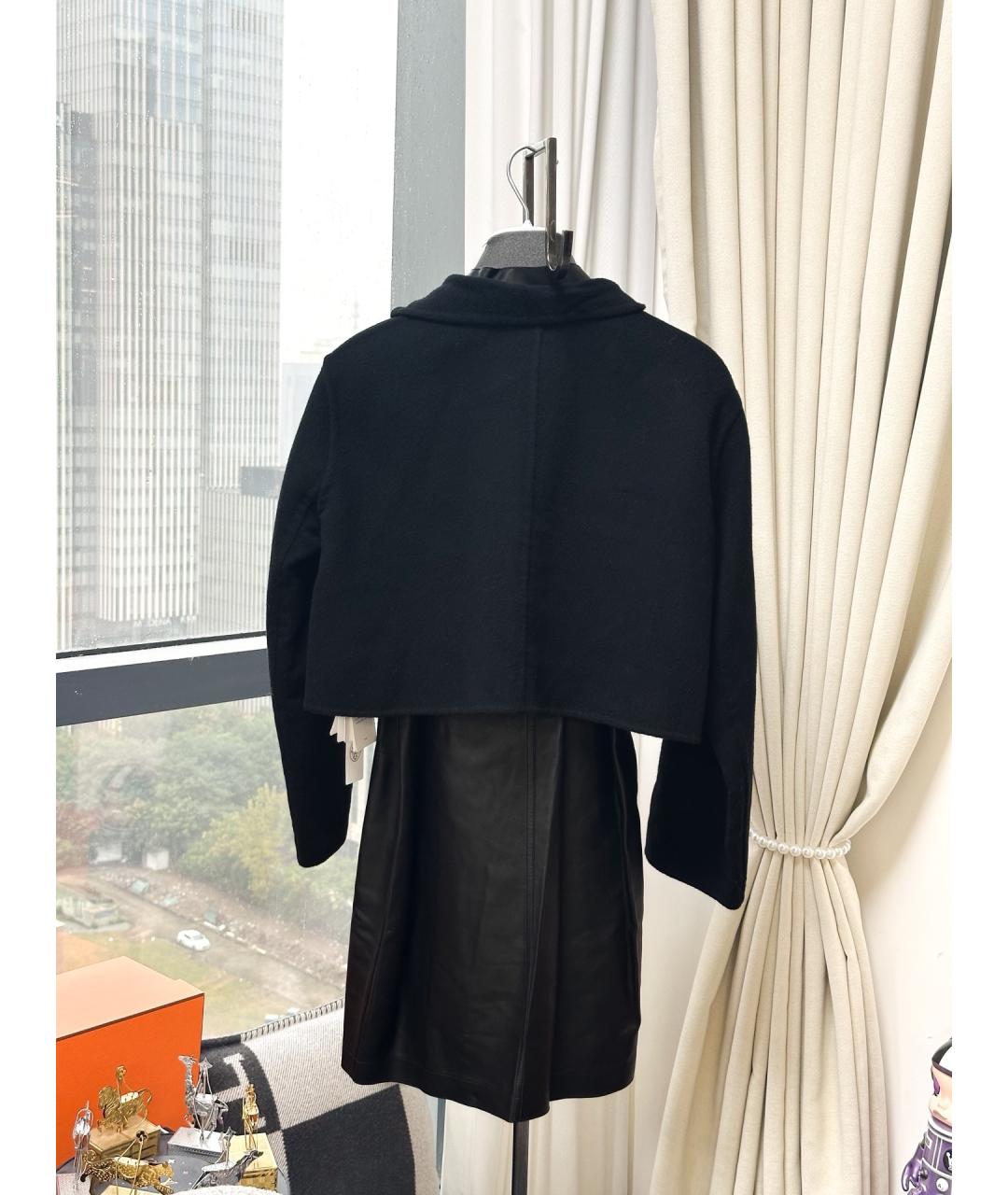 HERMES Черная дубленка, фото 5