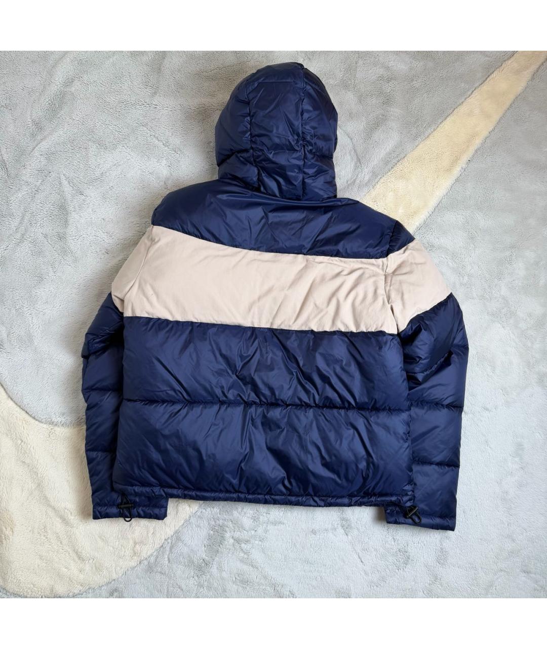 EMPORIO ARMANI Темно-синий полиамидовый пуховик, фото 3