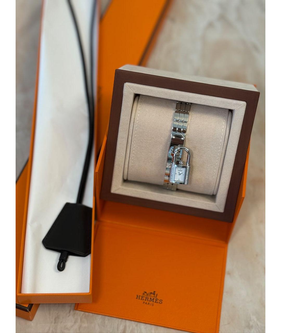 HERMES Серебряные часы, фото 2